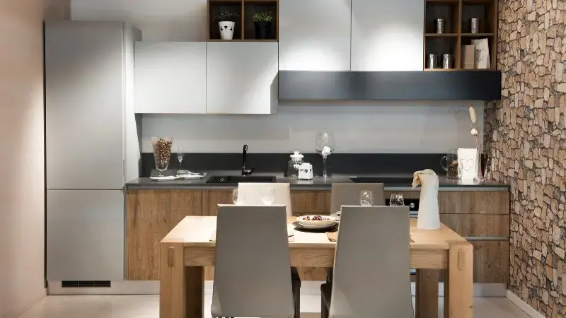 distribución cocina linea